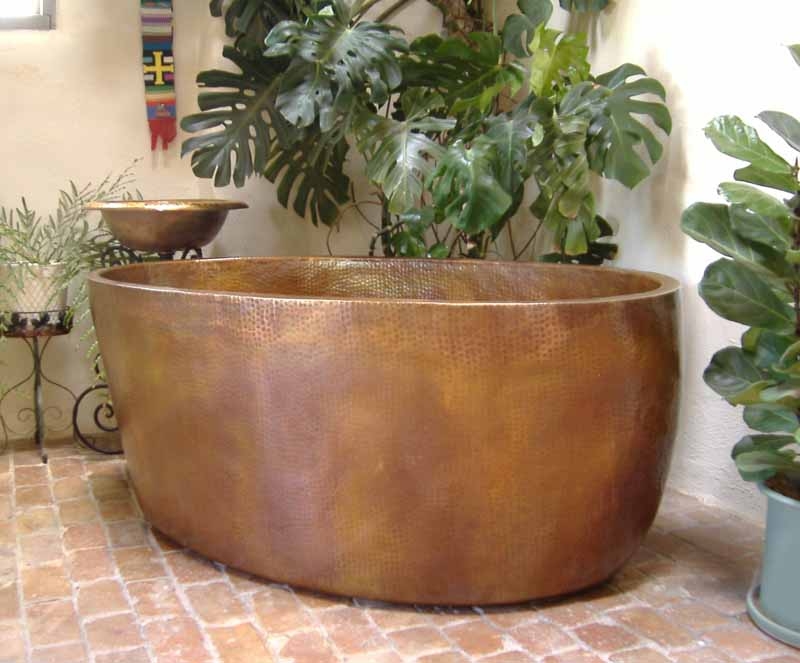 Copper Bathtub | Deep Copper Soaking Tub | Custom Copper Bathtub - Amaia