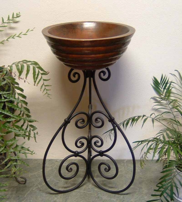 Ornamental Iron Vessel Sink Stand - Paco