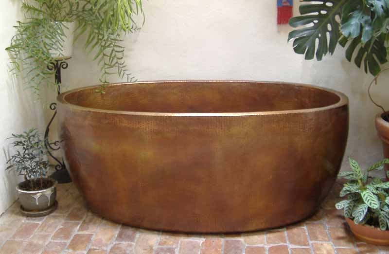 Copper Bathtub | Copper Soaking Tub | Custom Copper Bath Tub - Amaia