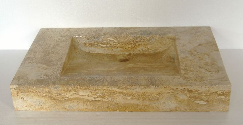Rectangular Stone Vanity Sink - Pompeii