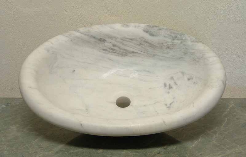 Paloma - Oval White Marble Sink